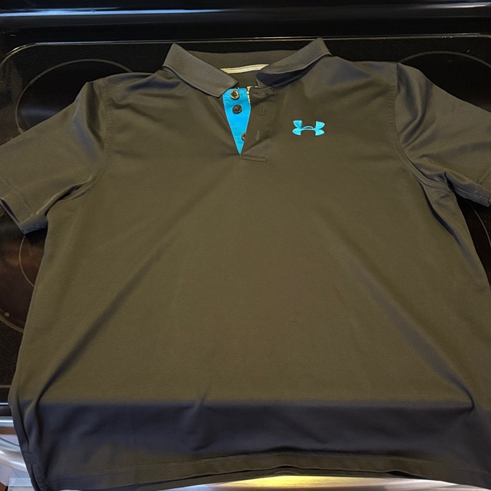 Under Armour  Polo Shirt in Black and Blue